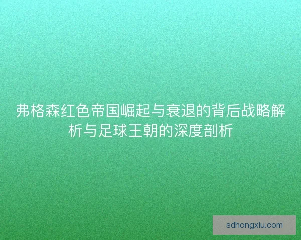 弗格森红色帝国崛起与衰退的背后战略解析与足球王朝的深度剖析
